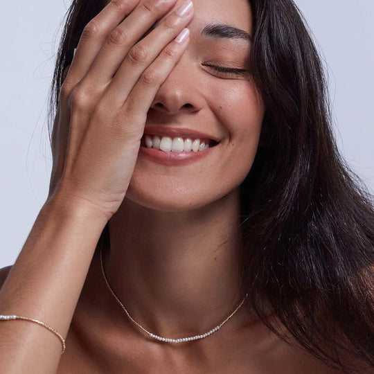 The Slim Pearly Gold necklace by Anni Lu is new for AW25 from their Western inspired Lucky Star collection