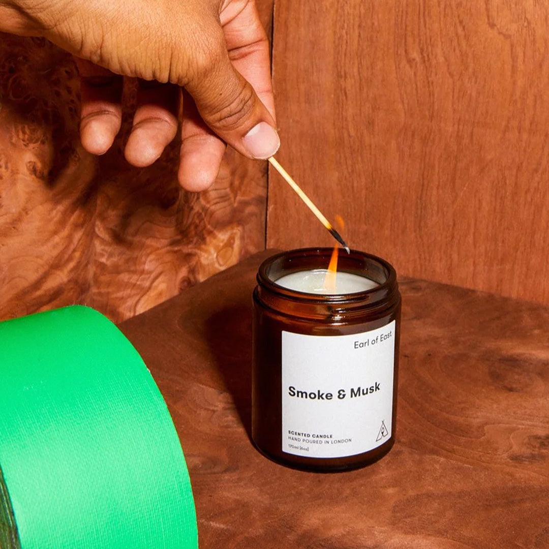 Crafted with sustainably sourced, unbleached cotton/linen wicks and 100% soy wax, these candles are infused with pure essential and botanical oils, all of which are vegan, cruelty-free, phthalate-free, and GMO-free. Presented in an amber glass jar, they offer a burn time of 35-40 hours.