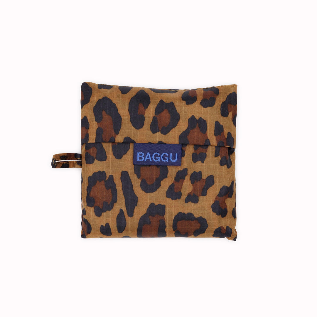 Leopard Print Reusable shopping bag from Californian maker Baggu