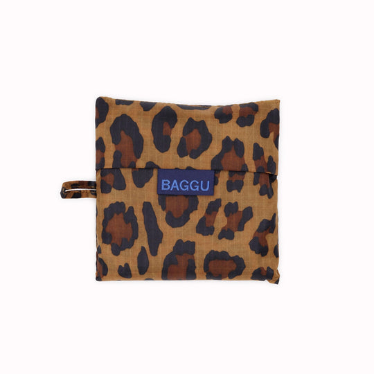Leopard Print Reusable shopping bag from Californian maker Baggu