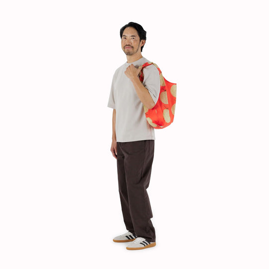 Yubari Reusable shopping bag from Californian maker Baggu made from super strong ripstop nylon to transport pretty much anything