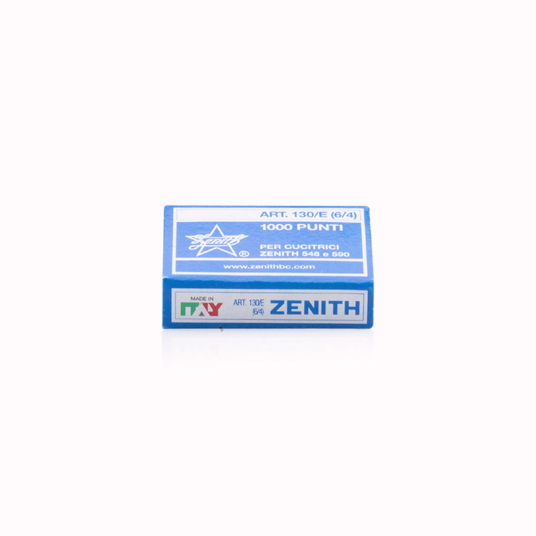 130/E 6/44 Staples to fit Zenith Plier Staplers, box contains 1000 staples. Known for their excellent quality, robust and hard wearing staplers. Zenith have been producing staplers in Italy since 1924. Their staplers are guaranteed for life against manufacturing defects.