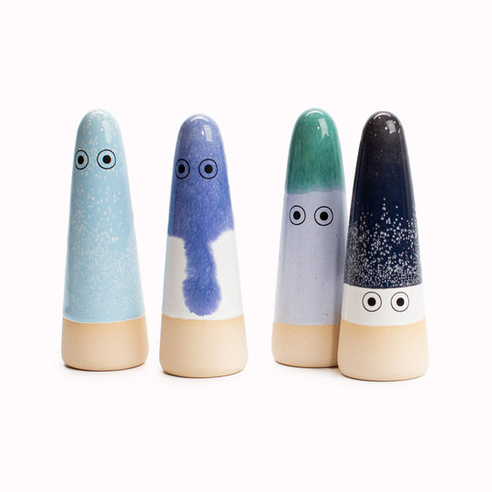 Ghost | Ceramic Figurine | Blue Hues