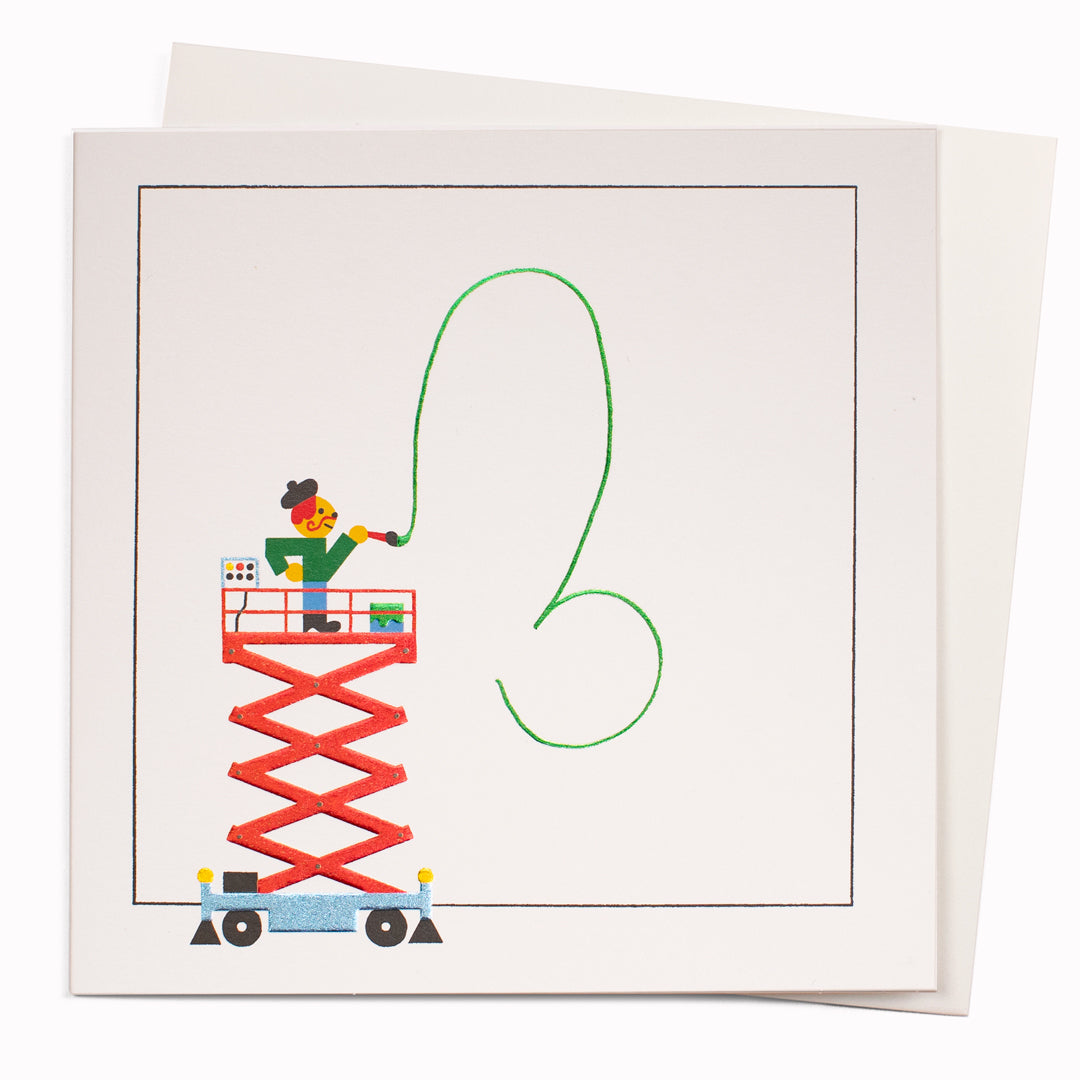 Artist At Work | Humour Greeting Card