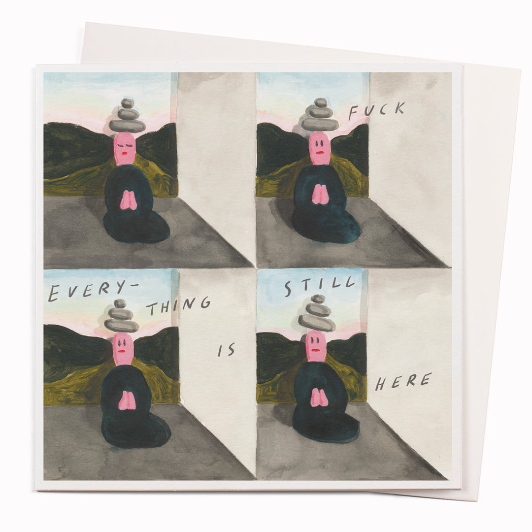 Meditation | Humour Greeting Card