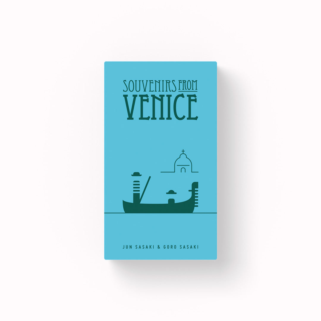 Souvenirs From Venice is a dice rolling game where you move your gondola around the city collecting souvenirs before its time to leave.