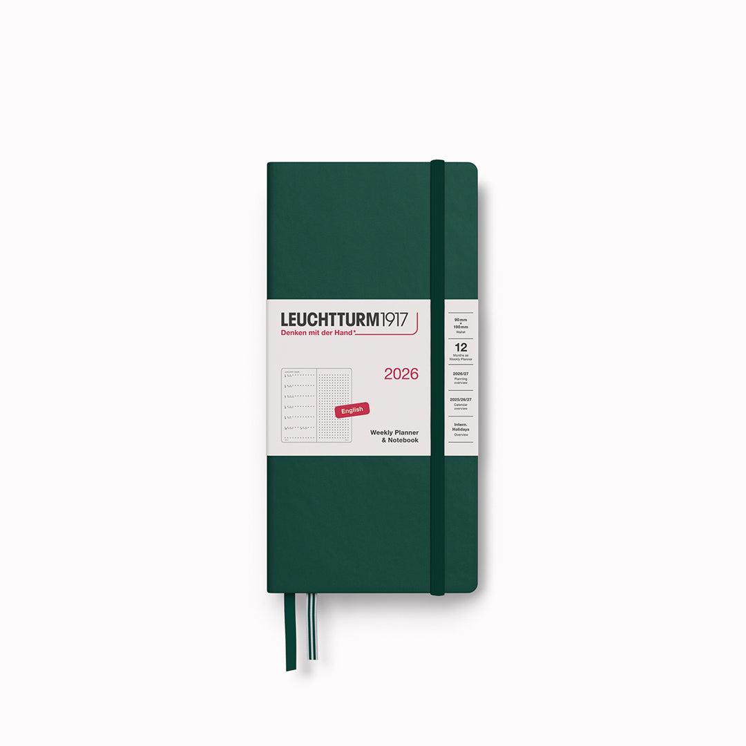 Wallet Weekly Planner+Notebook | 2026 | Hardcover | Dotted