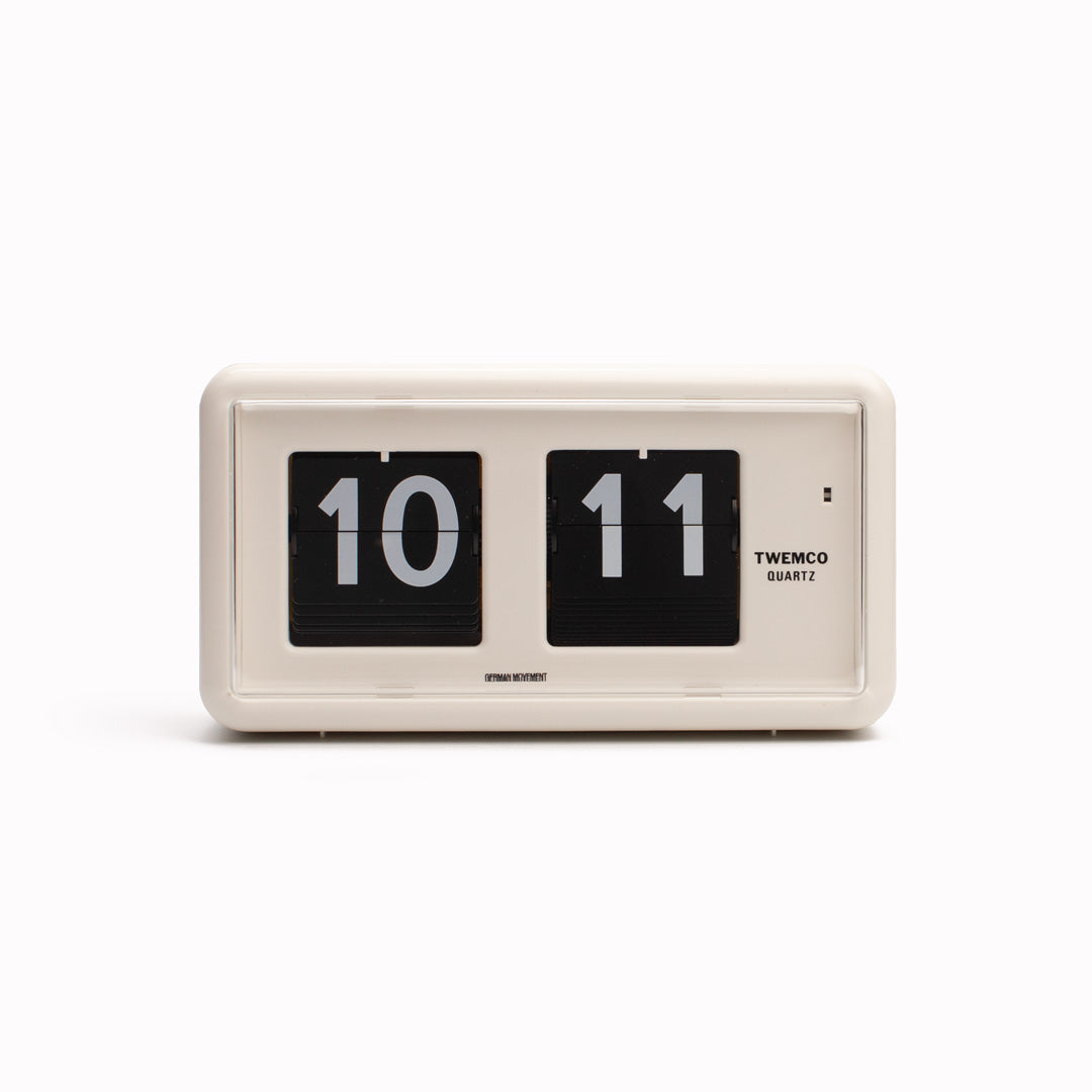 Flip Desk Clock | White