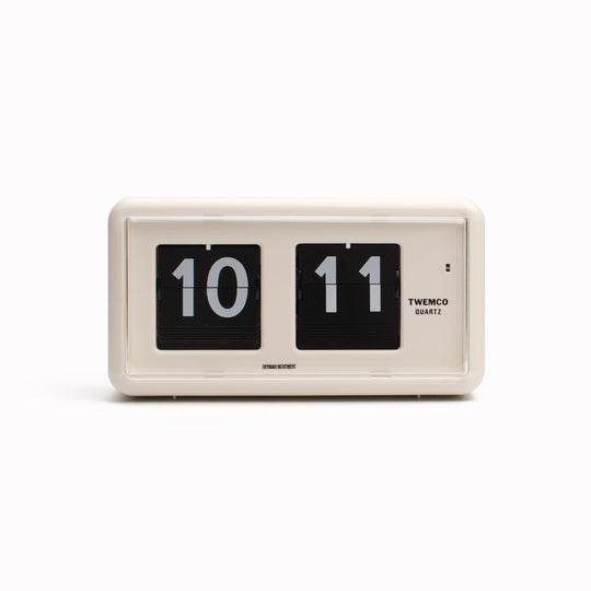 Flip Desk Clock | White