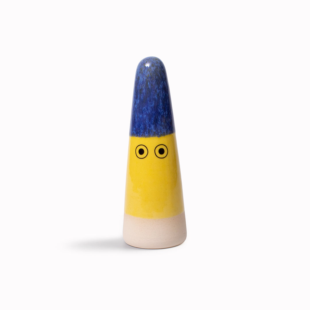 Ghost | Ceramic Figurine | Yellow Hues