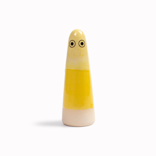 Ghost | Ceramic Figurine | Yellow Hues
