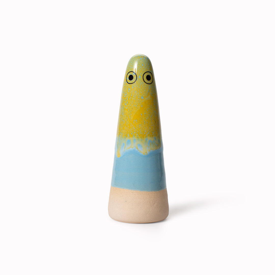 Ghost | Ceramic Figurine | Yellow Hues