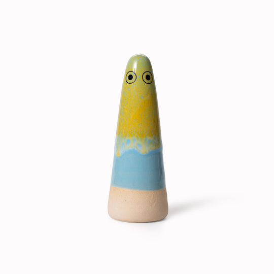 Ghost | Ceramic Figurine | Yellow Hues