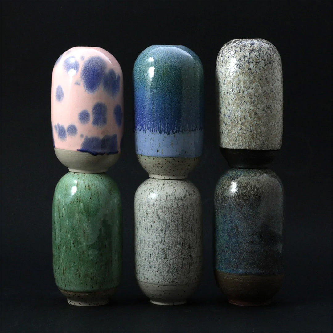 Each piece is handmade in the Arhoj studio in Copenhagen, Denmark. This means the glaze colour and finish will never be exactly the same on any two items, and this is absolutely a part of their unique appeal.