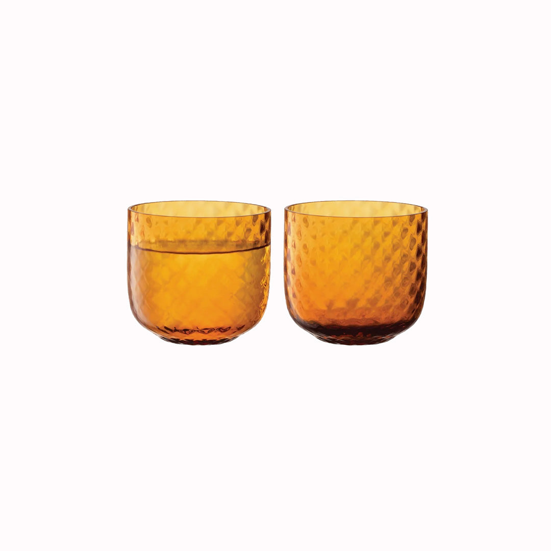 Dapple Tumbler | Sun Amber | Set of 2
