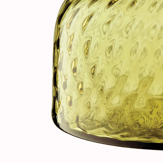Forest Green Dapple Vase - This medium sized vase is perfect for low floral arrangements but can equally be used as candle lantern where the textured surface creates a patterned glow in a room.