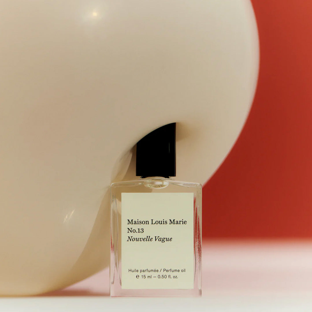 No13 Nouvelle Vague 15ml Perfume Oil from Maison Louis Marie. This refreshing, rich scent takes you to the Italian island of Capri where Marie frequently traveled with her sister while visiting the Amalfi coast. Nouvelle Vague transports you to spring on the Italian coast, where you’re walking on a tiny oceanside street lined with blooming wildflowers and native lemons.