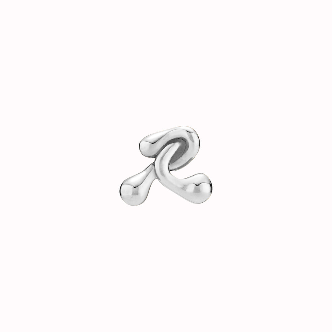 Puffball Silver Ear Studs from Maria Black