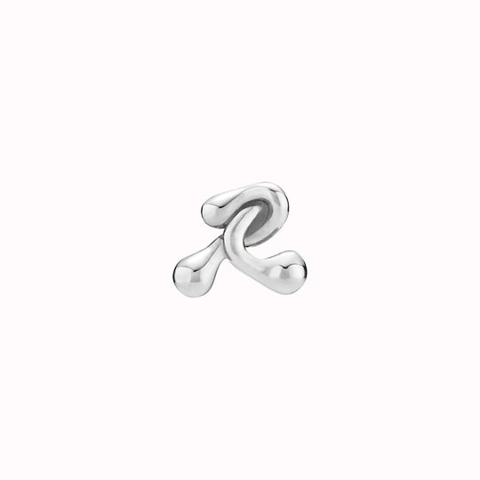 Puffball Silver Ear Studs from Maria Black