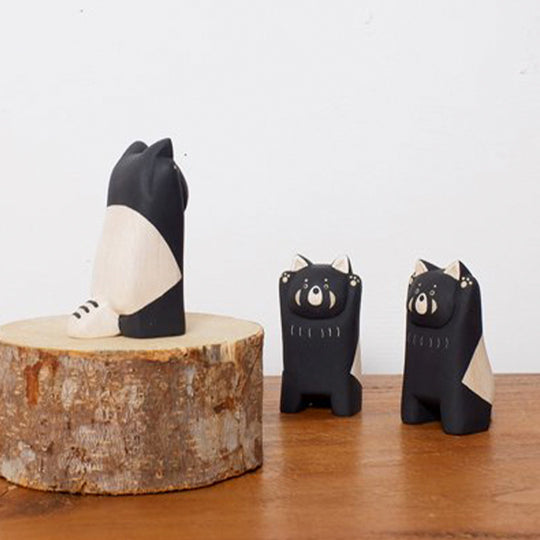 Red Panda, Cut, carved, finely sanded and hand painted by craftsmen in Bali, each piece is somewhat different and unique.