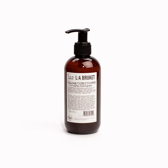 112-Lemongrass-Conditioner-450ml-LA-Bruket on white background