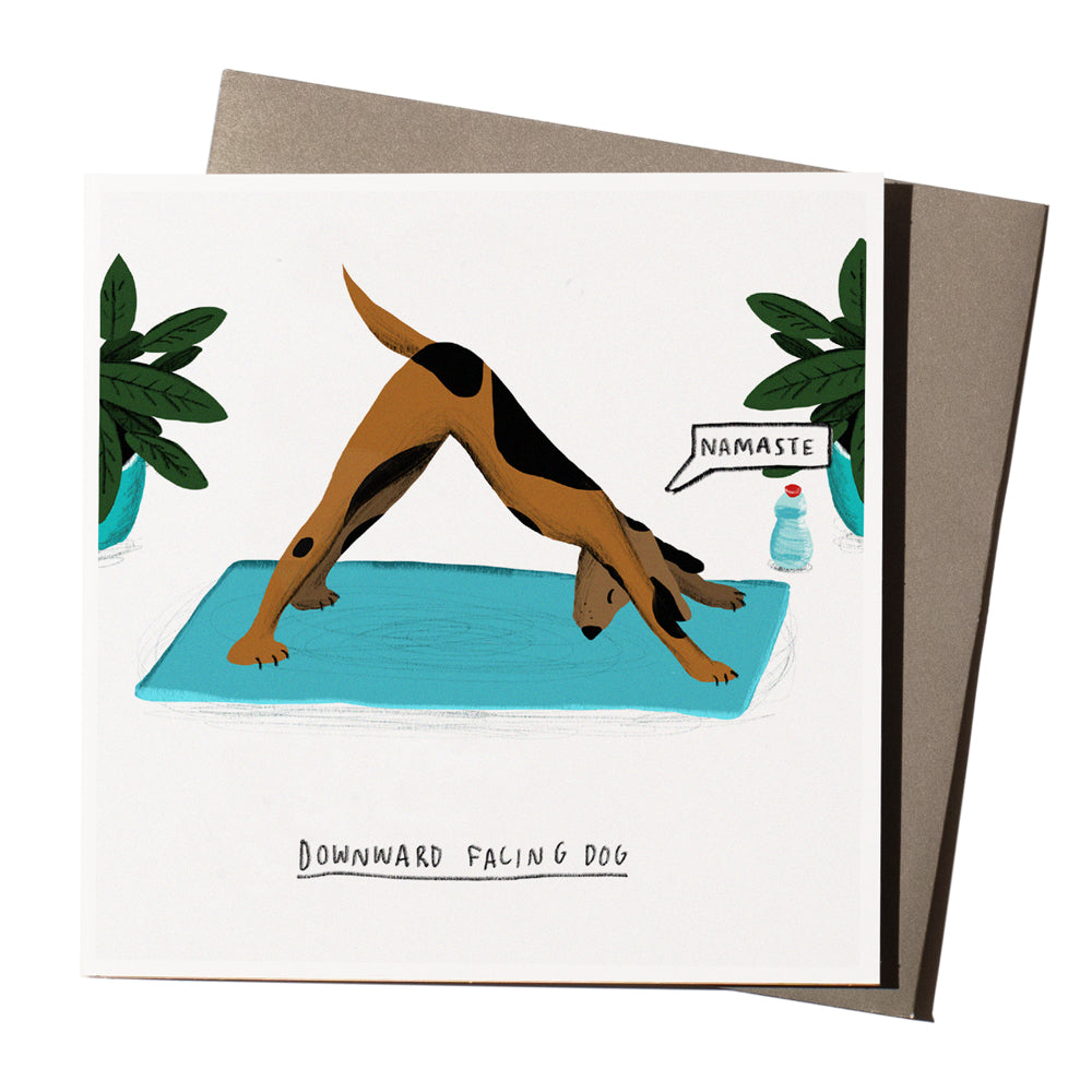 Downward Dog' Card