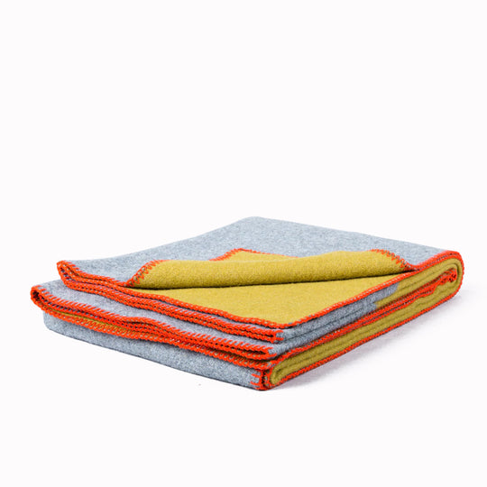 Merino Wool Army Blanket | Bibbulmun Grey/Yellow