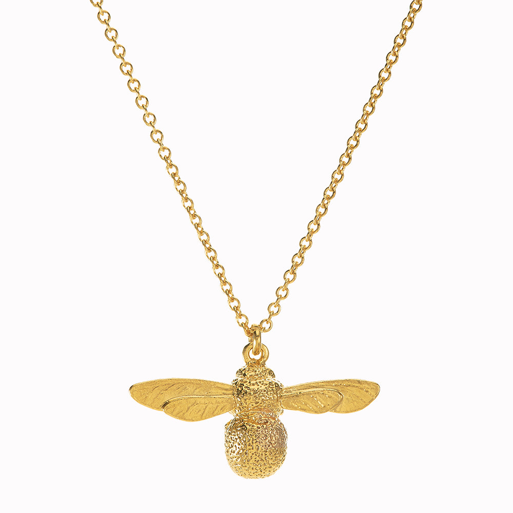Nicely detailed Baby Bee necklace from Alex Monroe's Classics jewellery collection.