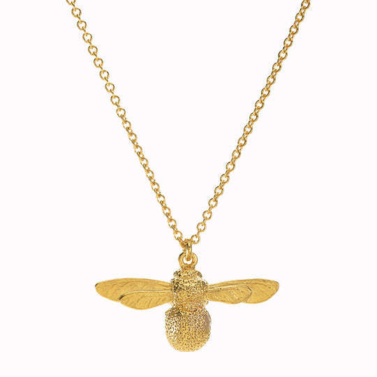 Nicely detailed Baby Bee necklace from Alex Monroe's Classics jewellery collection.