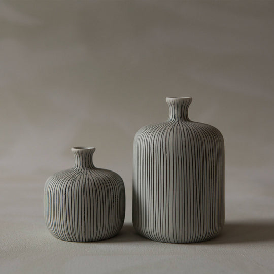 Bottle - Collection from Swedish design brand Lindform produce ceramics and glassware inspired by the organic tones of Scandinavian nature, while their simple shapes also draw influence from Japanese minimalist styling.
