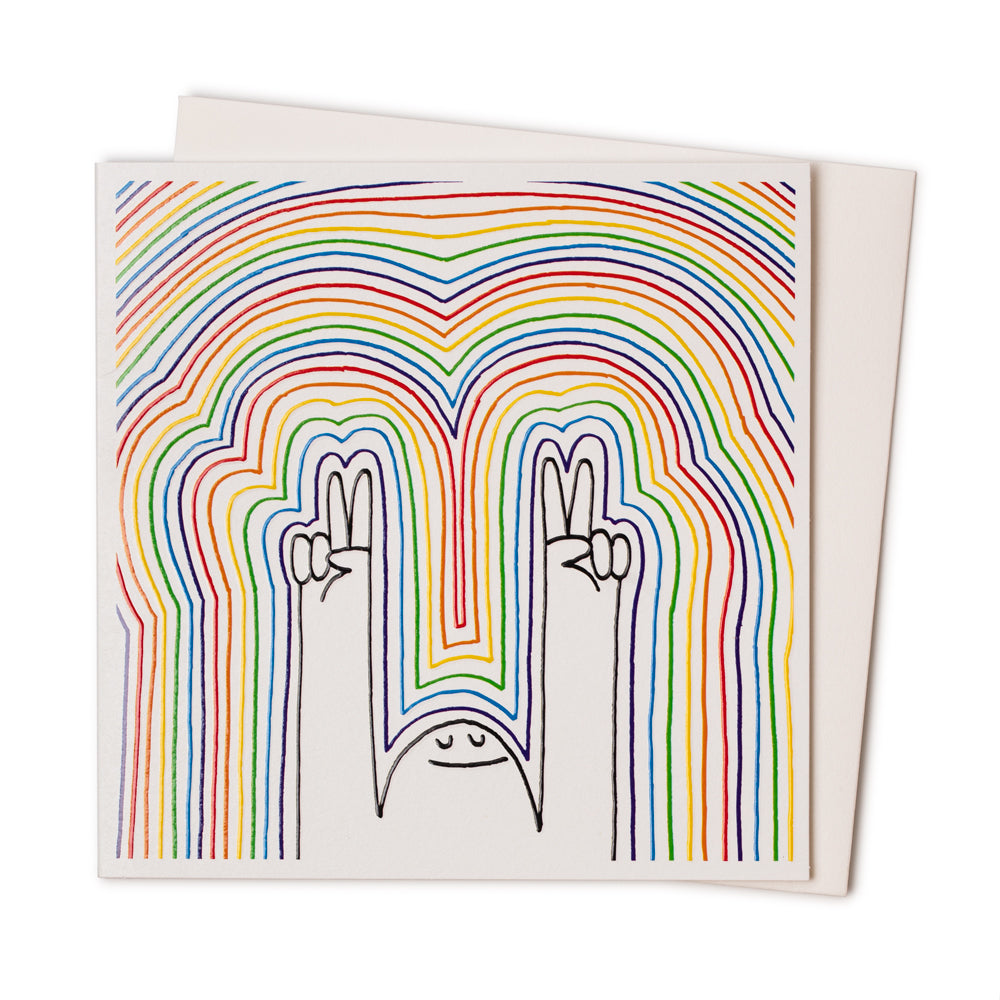 Peace Love + Rainbows' Card