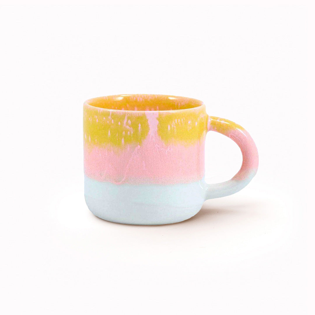 The Chug Mug by Studio Arhoj features their trademark thick, hand poured coloured glaze which means that each mug is unique. These superb mugs have a large handle and hold a good 'chuggable' serving of coffee or tea.