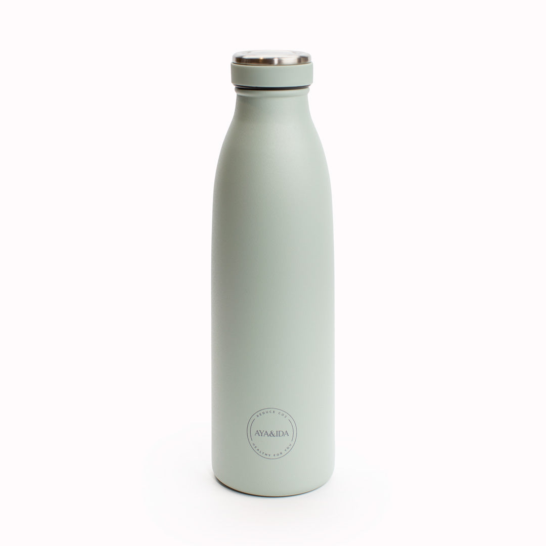 Mint Green 500ml Insulated Drinking Bottle from AYA&IDA