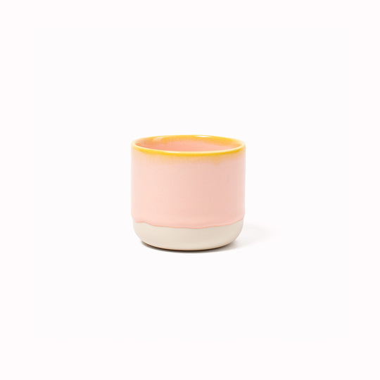 Danish/Japanese mix up with these thick glazed, hand made ceramic small beakers from Studio Arhoj. Can be used as a drinking vessel for espresso or a morning juice or as a small succulent planter (or simply beautifully ornamental.)