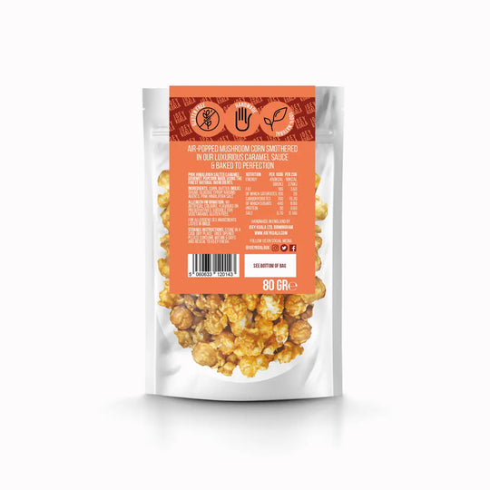 Salted Caramel Popcorn from Joey Koala is a delicious 'American dessert-inspired' gourmet popcorn. Air fried in the UK to a secret family recipe they produce fluffy popcorn and then coat with an amazing salted caramel sauce and bake in the oven for crunchy outer. Every bite explodes with flavour.