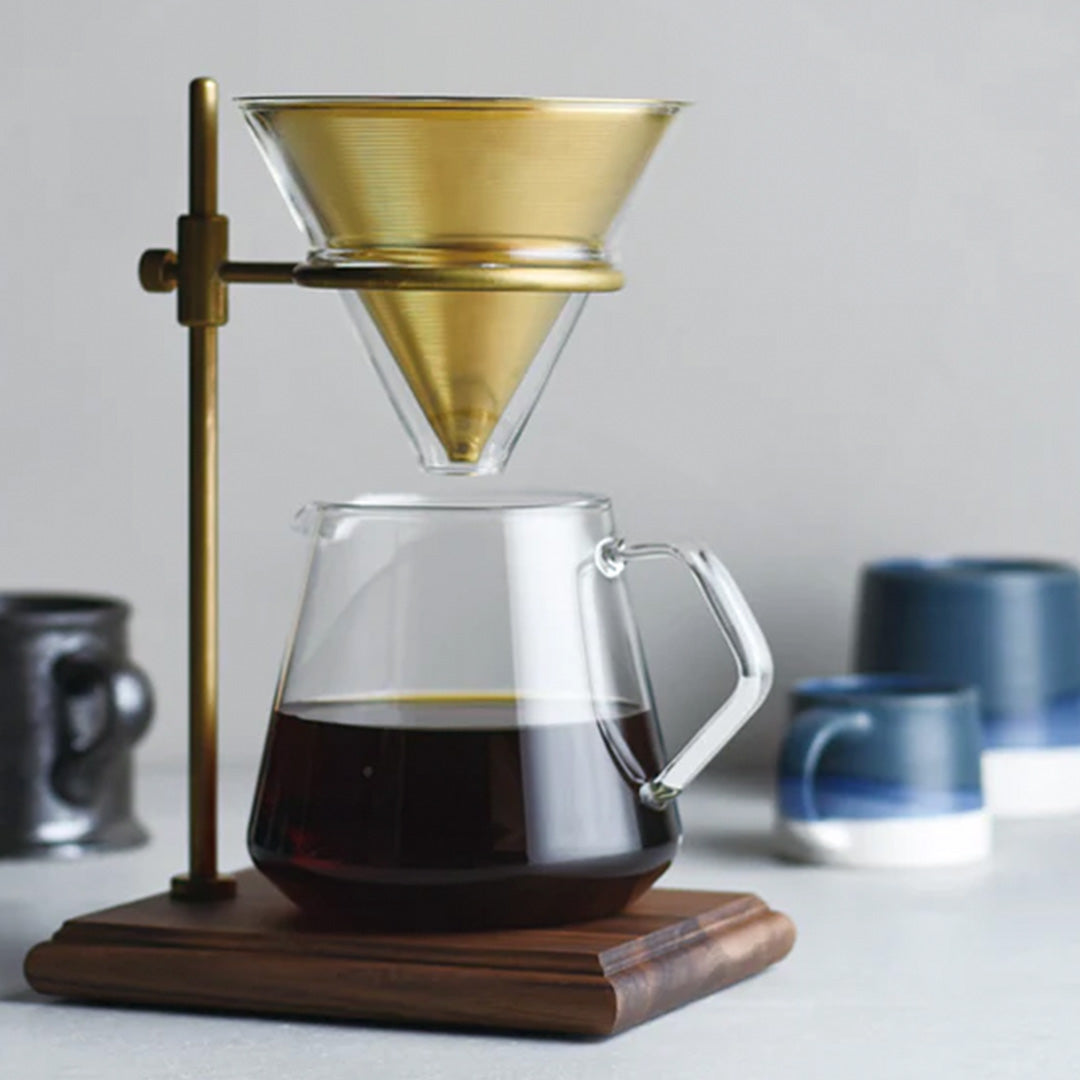 Collection of Slow Coffee Porcelain mugs with brewer from Kinto, for your slow coffee ritual. Enjoy a slow, relaxing passage of time and immerse in a deeper, richer, coffee time.