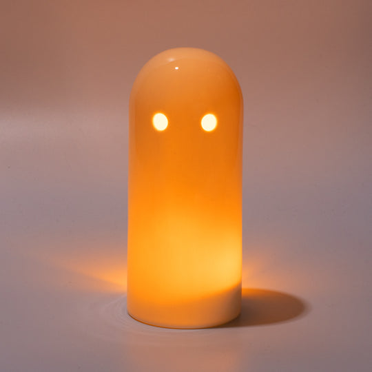 Porcelain Glowing Ghost Tea Light Holder by Studio Arhoj