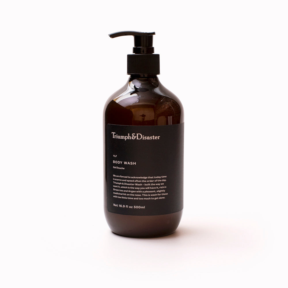 YLF (Your Little Friend) body wash is a genuine 'head, shoulders, knees and toes', meaning it can do it all, wash the body, cleans hair and smells great.