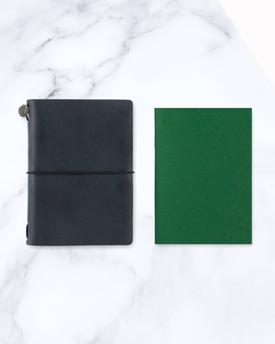 002 Dot Grid is an interchangeable refill for the Traveler’s Co notebook system.