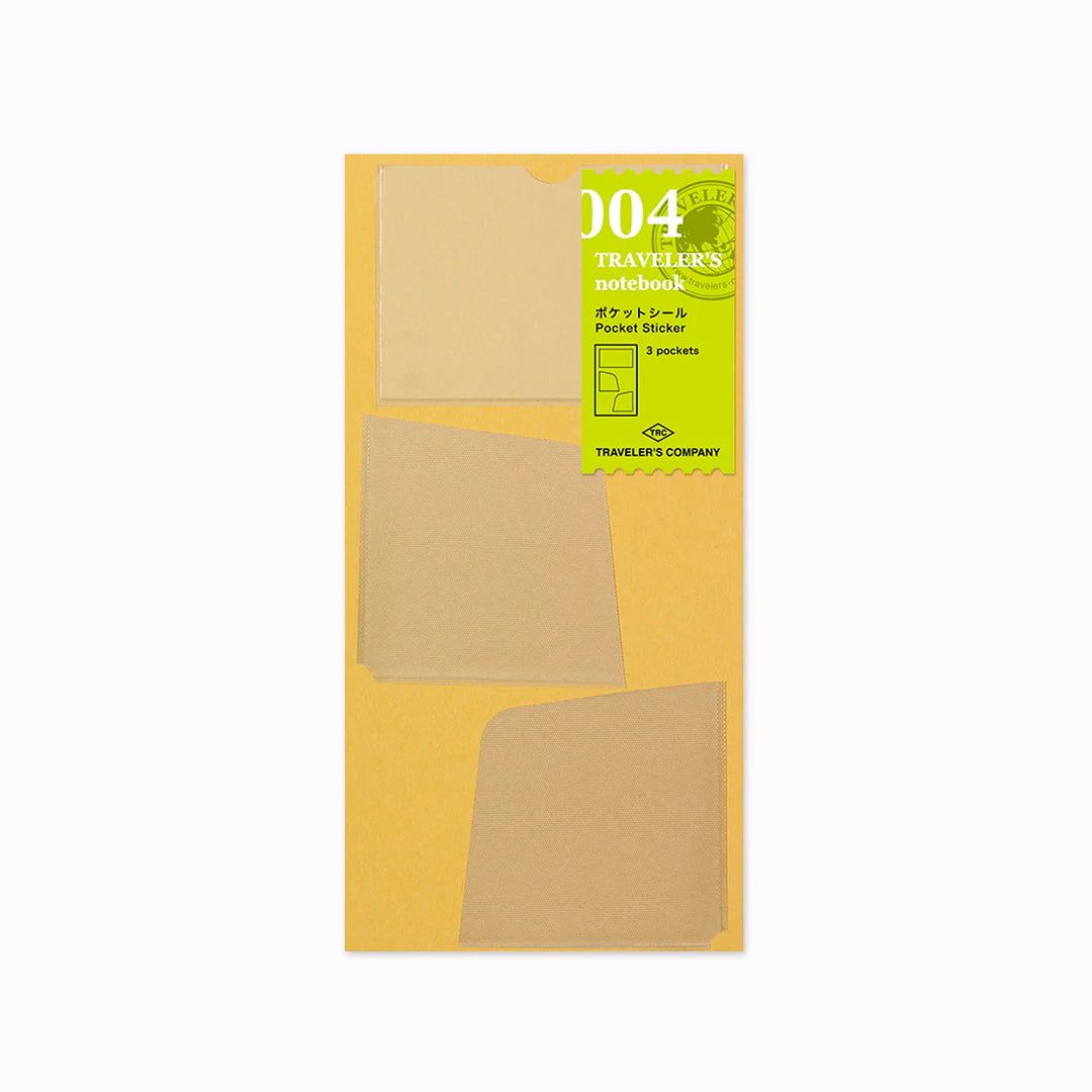 The Traveler's Notebook Refill Pocket Sticker x3 is a functional accessory designed for regular‑size Traveler’s Notebooks.
