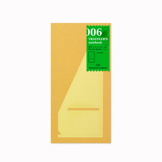 The Traveler's Notebook Refill Large Sticker is a functional accessory designed for regular‑size Traveler’s Notebooks.