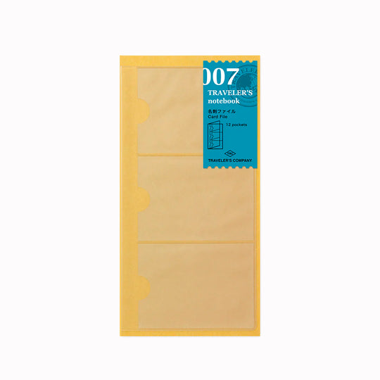 This Notebook Refill Card File is a dedicated refill designed for the TRAVELER’S notebook system that keeps small paper essentials in order.