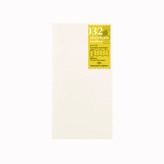 The Traveler's Company Notebook Refill Accordion Fold Paper is a regular‑size insert designed to transform how you use your Traveler’s notebook.