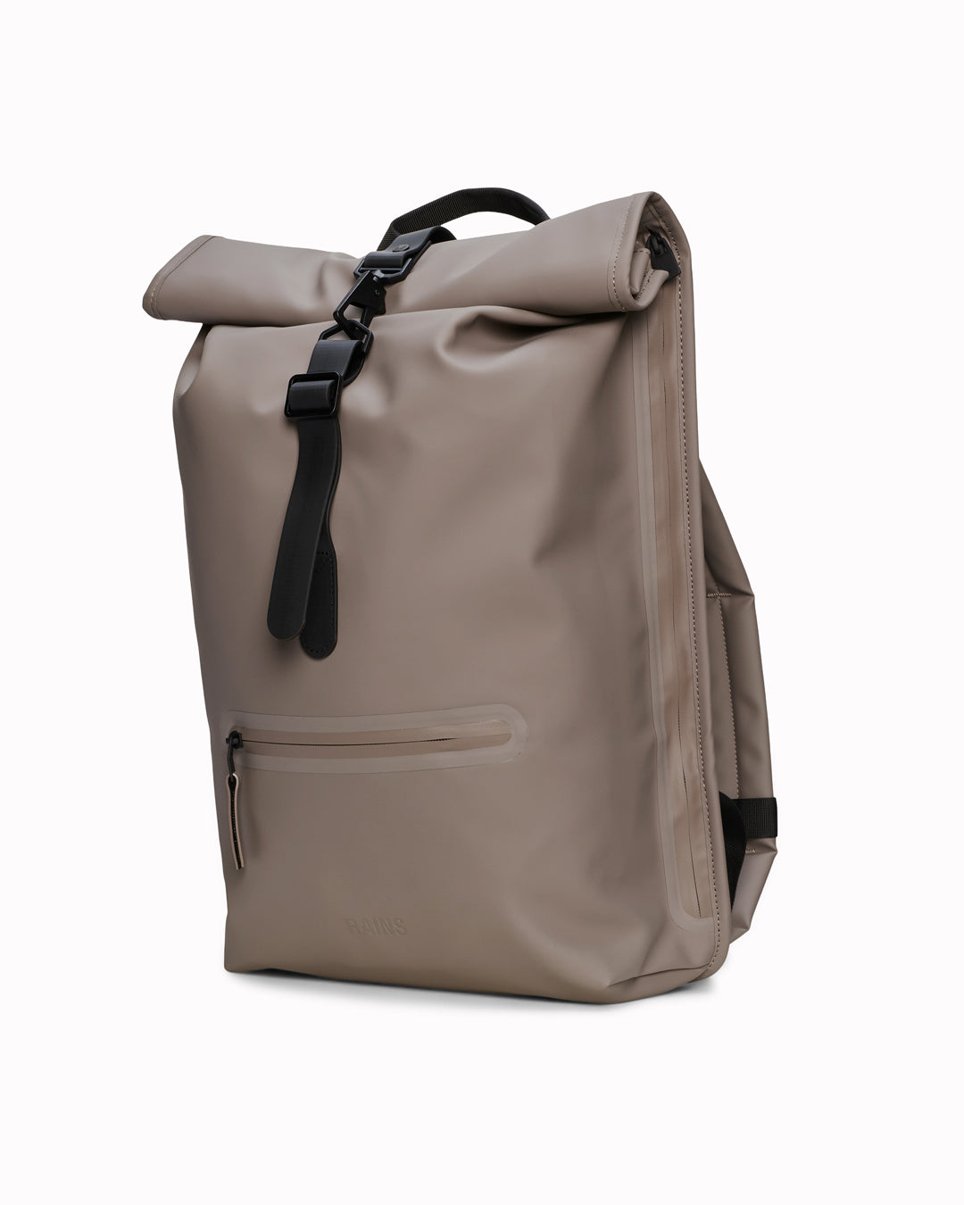 The Rolltop Rucksack is one of Rains' signature designs, built around a simple rolltop closure that offers flexible storage and dependable weather protection.