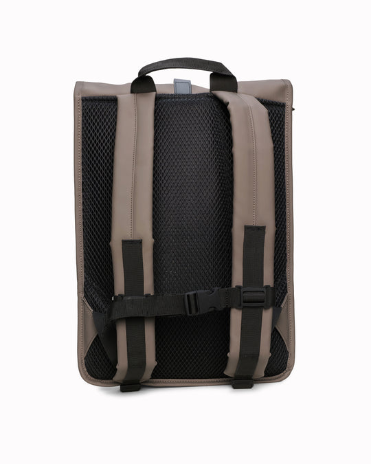 The Rolltop Rucksack is one of Rains' signature designs, built around a simple rolltop closure that offers flexible storage and dependable weather protection.