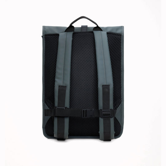 Rolltop Rucksack is Rains’ take on a cycling backpack. Made from Rains’ signature waterproof fabric, this functional backpack has a roll-top closure with an adjustable strap featuring a loop for a bike lock or similar