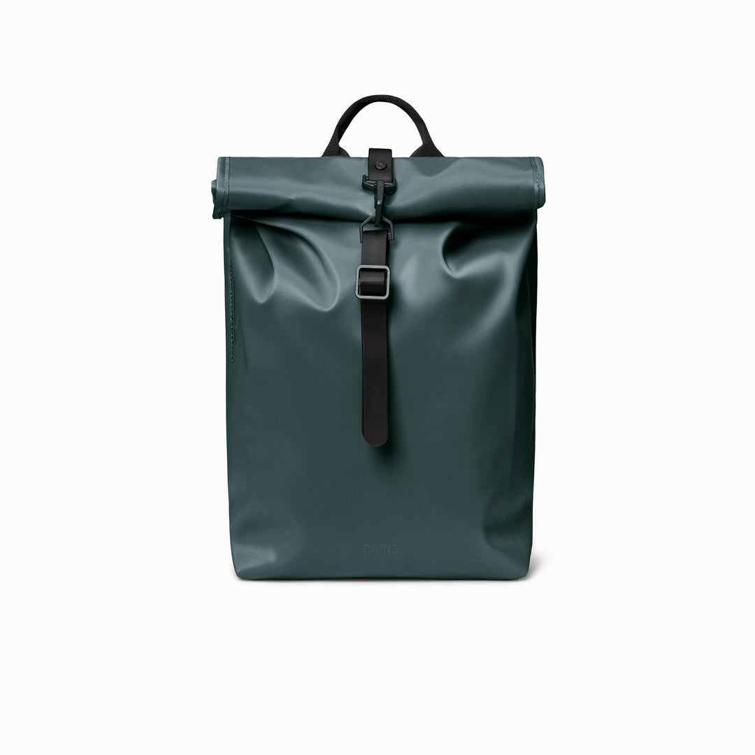 The Rolltop Rucksack Mini takes Rains' signature backpack design and scales it down into a more compact format.