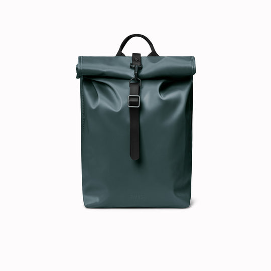 The Rolltop Rucksack Mini takes Rains' signature backpack design and scales it down into a more compact format.