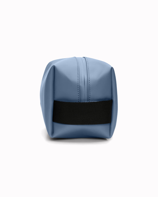 The small unisex wash bag by Rains&nbsp;features one main compartment with inside sleeve pockets and is large enough to fit one’s essential toiletries. 