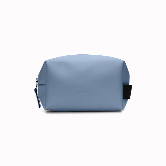 The small unisex wash bag by Rains&nbsp;features one main compartment with inside sleeve pockets and is large enough to fit one’s essential toiletries. 